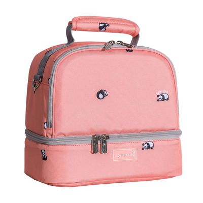 Sunveno Love Little Me Insulated Bottle/Lunch Bag-Pink