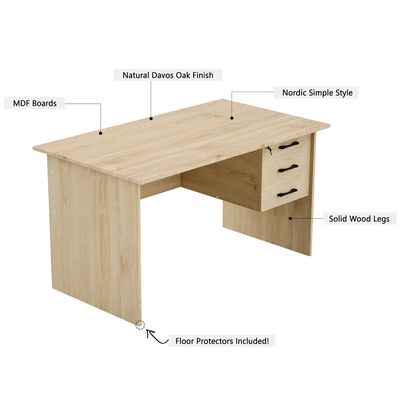 Desk variation for Home Office Computer Use (Oak)