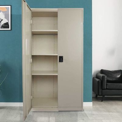 Victory Steel Japan OEM Mild Steel Filing Cupboard with Shelves Storage Compartment (BEIGE)