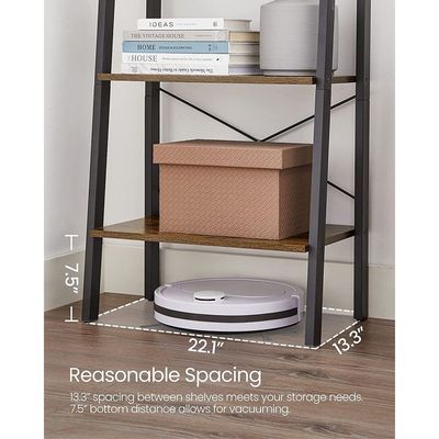 Vasagle LLS44X 4 Tier Storage Rack, Storage Shelves - Rustic Brown