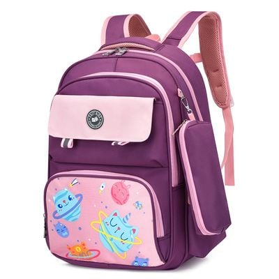 Eazy Kids Unicorn Planet school bag w / t Pencil Case - Purple