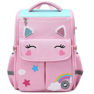 Eazy Kids 3D Unicorn School Bag - Pink