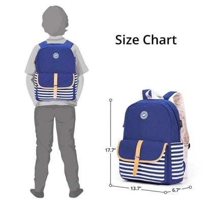 Eazy Kids Classic School Bag - Blue