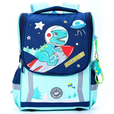 Eazy Kids School Bag Dino in Space - Green