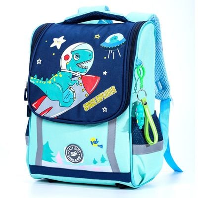 Eazy Kids School Bag Dino in Space - Green