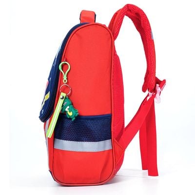 Eazy Kids School Bag Dino in Space - Red