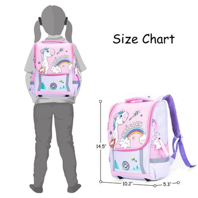 Eazy Kids School Bag Unicorn - Purple + Pink