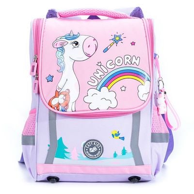 Eazy Kids School Bag Unicorn - Purple + Pink