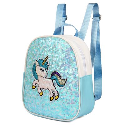 Eazy Kids - Sequin School Backpack - Unicorn Green