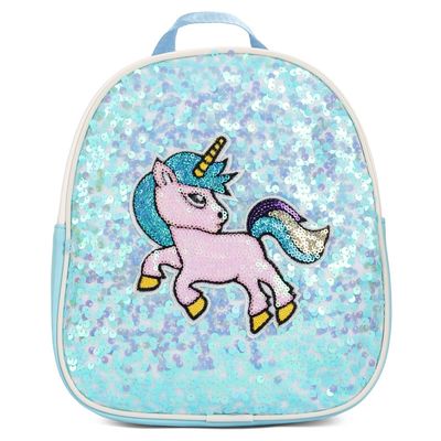 Eazy Kids - Sequin School Backpack - Unicorn Green