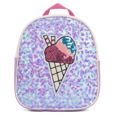 Eazy Kids - Sequin School Backpack - Softy Purple