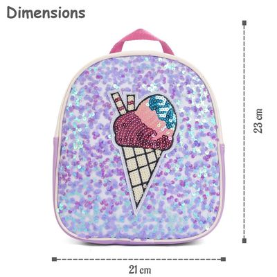 Eazy Kids - Sequin School Backpack - Softy Purple