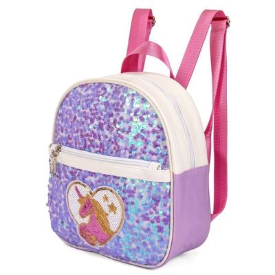 Eazy Kids - Sequin School Backpack - Horse Purple