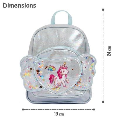 Eazy Kids - School Backpack - Unicorn Silver