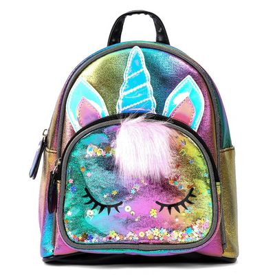 Eazy Kids - Sequin School Backpack - Unicorn Multicolor
