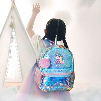 Eazy Kids Unicorn Sparkle Backpack - Green