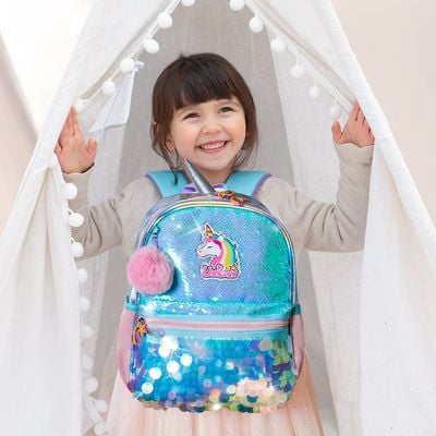 Eazy Kids Unicorn Sparkle Backpack - Green