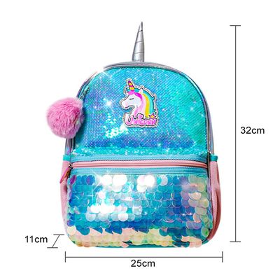 Eazy Kids Unicorn Sparkle Backpack - Green