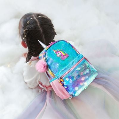 Eazy Kids Unicorn Sparkle Backpack - Green