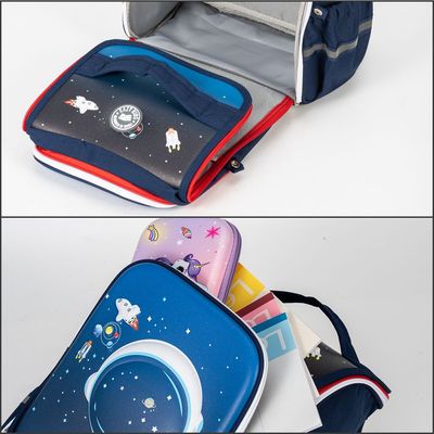 Eazy Kids - Back to School - 16" Astronaut Space School Backpack - Blue 