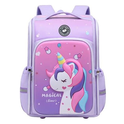 Eazy Kids - Back to School - 16" Magical Unicorn School Backpack - Pink