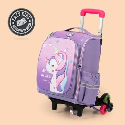 Eazy Kids - Back to School - 16" Magical Unicorn School Backpack - Pink