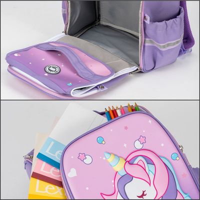 Eazy Kids - Back to School - 16" Magical Unicorn School Backpack - Pink
