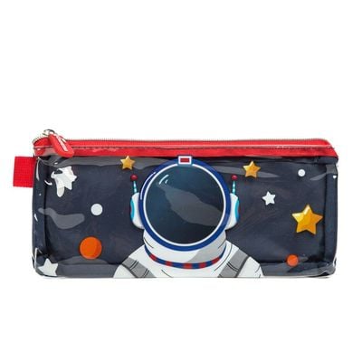 Eazy Kids - 16" School Bag Lunch Bag Pencil Case Set of 3 - Astronaut - Blue