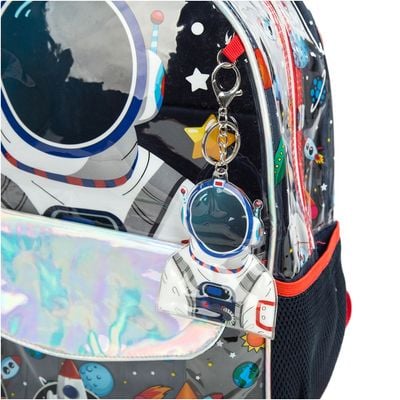 Eazy Kids - 16" School Bag Lunch Bag Pencil Case Set of 3 - Astronaut - Blue