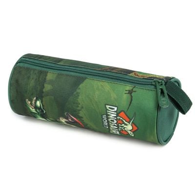 Eazy Kids - 18" School Bag Lunch Bag Pencil Case Set of 3 Dinosaur - Green