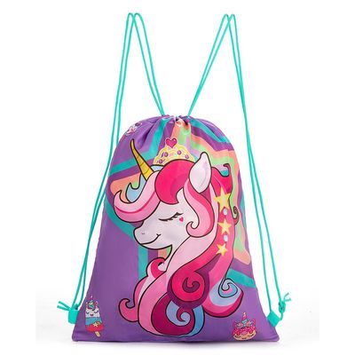 Eazy Kids - 18" Set of 4 School Bag Lunch Bag Activity Bag & Pencil Case Unicorn - Pink