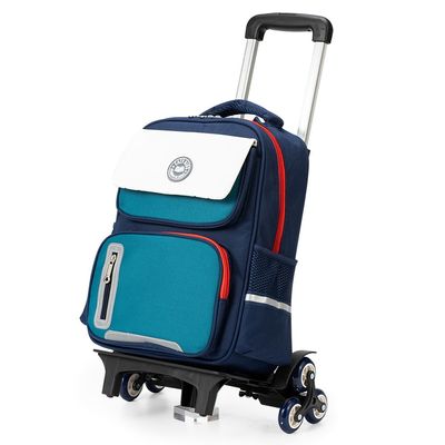 Eazy Kids - School Bag wt Trolley, Blue