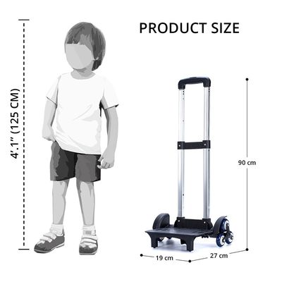 Eazy Kids - School Bag wt Trolley, Z Blue