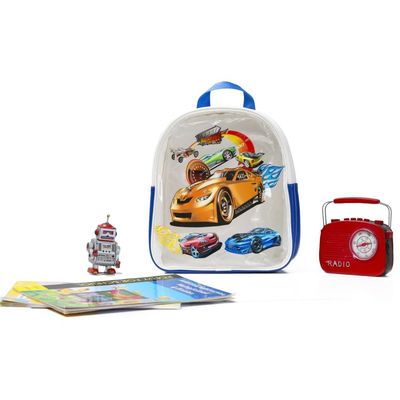 Eazy Kids Backpack Car - Blue