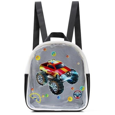 Eazy Kids Backpack Car - Black