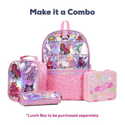 Eazy Kids Back to School Combo Set of 4 It's Girl Thing-Pink