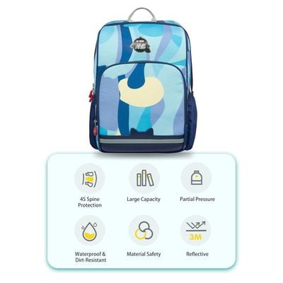 Nohoo School Bag - Symphony Blue