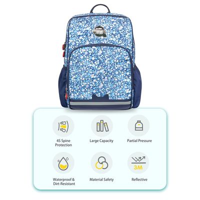 Nohoo School Bag - Retro Blue