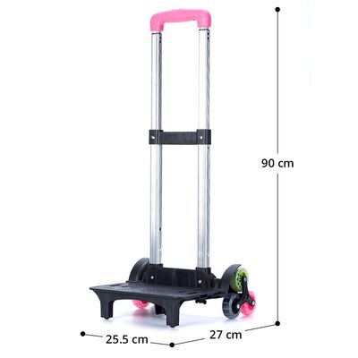 Eazy Kids Universal School Bag TROLLEY - Pink