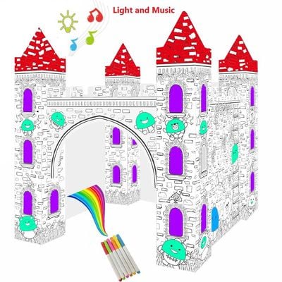 Eazy Kids DIY Doodle Erasable Painting Castle