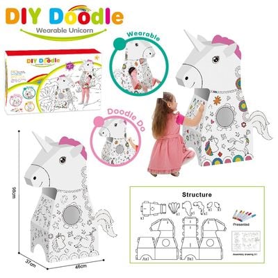 Eazy Kids - Doodle Art & Craft Coloring Wearable Unicorn