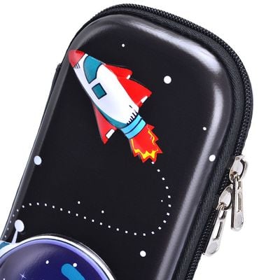 Eazy Kids 3D Pencil Case Astronaut - Black