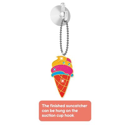 Eazy Kids DIY Kids Art & Craft Crystal Pendant Making & Coloring Set XL - Dessert