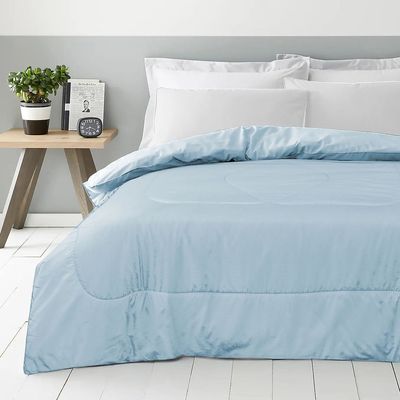  Roll Comforter 220X24cm Metallic Blue