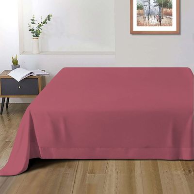 Cotton Home 1pcs Flat Sheet Super Soft 160X220cm Muave