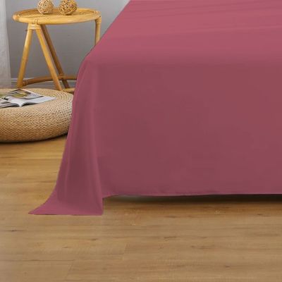 Cotton Home 1pcs Flat Sheet Super Soft 160X220cm Muave