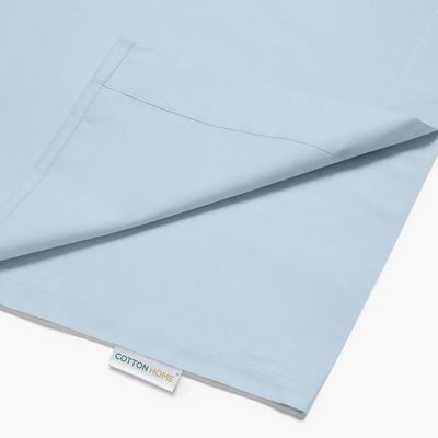 Cotton Home 1pcs Flat Sheet Super Soft 160X220cm Sky Blue