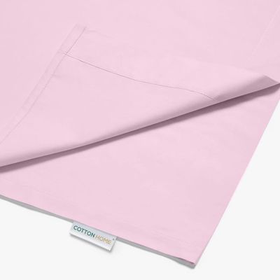 Cotton Home 1pcs Flat Sheet Super Soft 160X220cm Light Pink