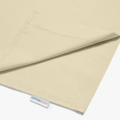 Cotton Home 1pcs Flat Sheet Super Soft 160X220cm Beige