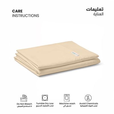 Cotton Home 1pcs Flat Sheet Super Soft 160X220cm Stone Beige